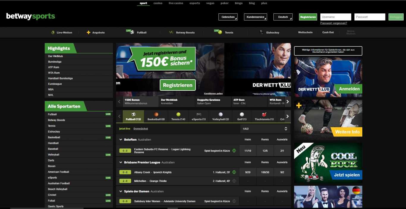 Football live betting on Betway: Great Odds and Top Chances to Take the House